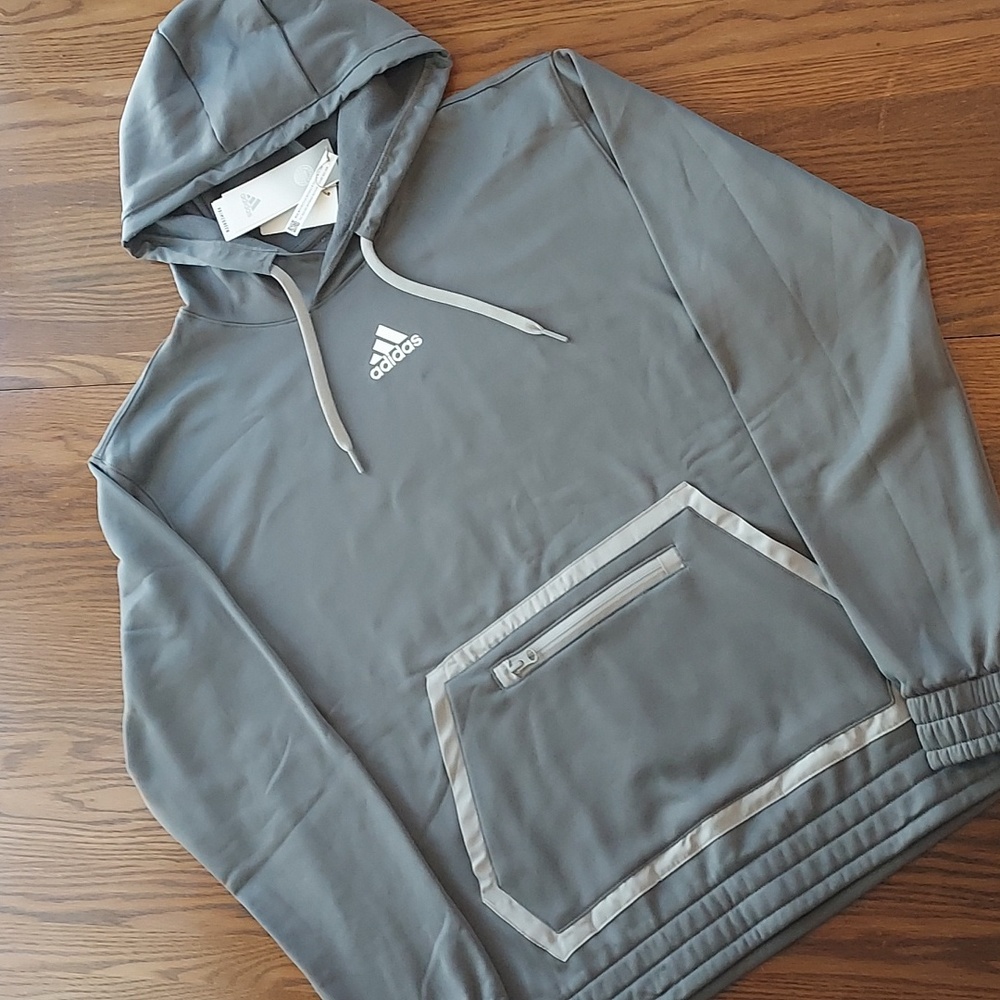 Adidas Mens L Team Hoodie